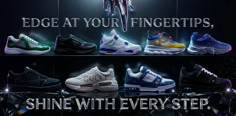 Luxury style shoes showcase
